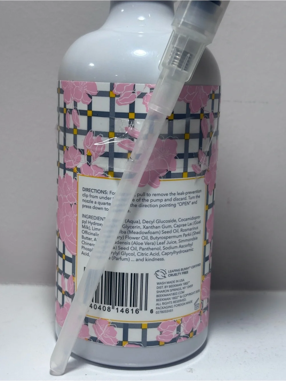 Beekman 1802 Cherry Blossom Goat Milk Hand & Body Wash New